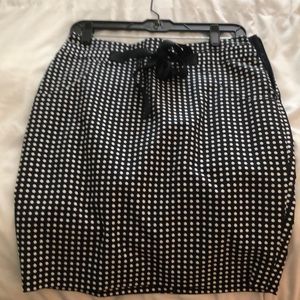 The Limited Blue white pencil skirt size 4